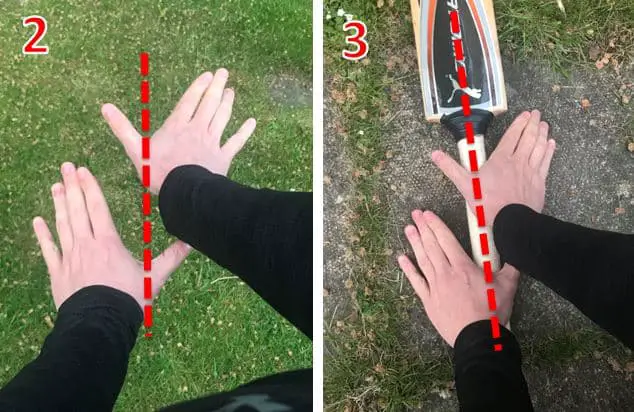 Photos showing how you should position your hands to use the V Grip