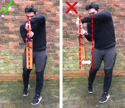 Photo showing how to avoid chasing the swinging ball