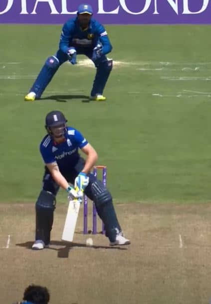 Jos Buttler Playing The Ramp Shot